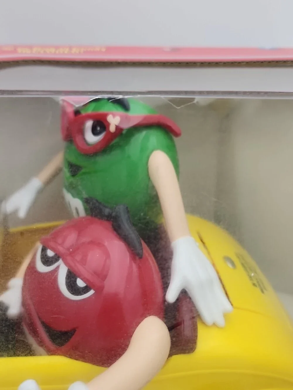 M&M'S Yellow Rebel Hot Rod with Red and Green Characters